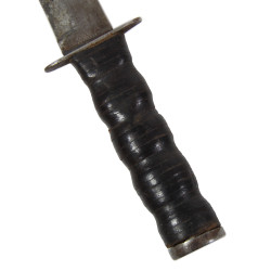 Knife, Fighting, MK 2, CAMILLUS, USMC, with Leather Scabbard, Named