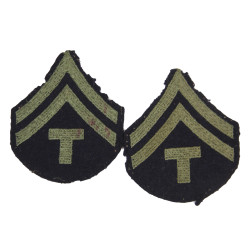 Ranks, Enlisted, US Army, T/5, Green