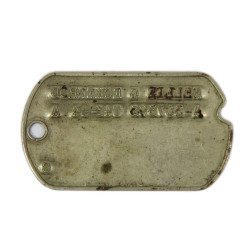 Dog Tag, Pvt. Nellie Eckenrod, WAC, PTO