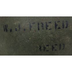 Helmet M1, Fixed Loops, FIRESTONE Liner, MM2c William Freed, Seabees