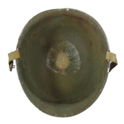 Casque M1, pattes fixes, liner FIRESTONE, MM2c William Freed, Seabees