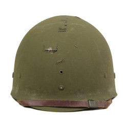 Casque M1, pattes fixes, liner FIRESTONE, MM2c William Freed, Seabees