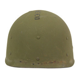 Casque M1, pattes fixes, liner FIRESTONE, MM2c William Freed, Seabees