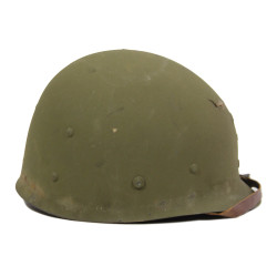 Casque M1, pattes fixes, liner FIRESTONE, MM2c William Freed, Seabees