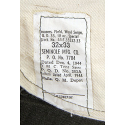 Pantalon moutarde, Special, 32 x 33, 1944