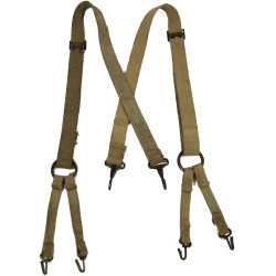 Suspenders, Belt, M-1941, USMC, 1st Type, Flat Buckles