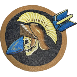 Chest Insignia, 533rd Bombardment Squadron, 381st Bombardment Group, 8th Air Force, Leather