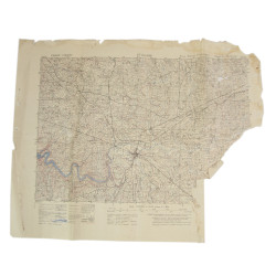 Lot of Two Allied Maps, SAINT-HILAIRE-DU-HARCOUËT & AVRANCHES, Normandy, 1944