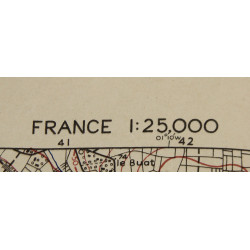 Lot of Two Allied Maps, SAINT-HILAIRE-DU-HARCOUËT & AVRANCHES, Normandy, 1944