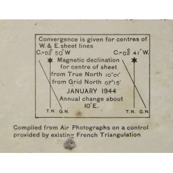 Lot de deux cartes alliées, SAINT-HILAIRE-DU-HARCOUËT & AVRANCHES, Normandie, 1944