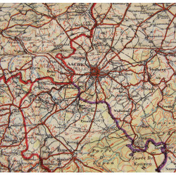 Map, Silk, Escape, C/D, 1943