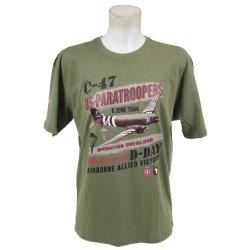 T-shirt, C-47 US Paratroopers, kaki