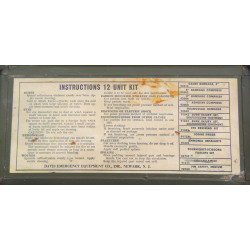 Boîte de premiers secours (First-Aid), 12 Unit, item No. 9777300, 1er type, 1942