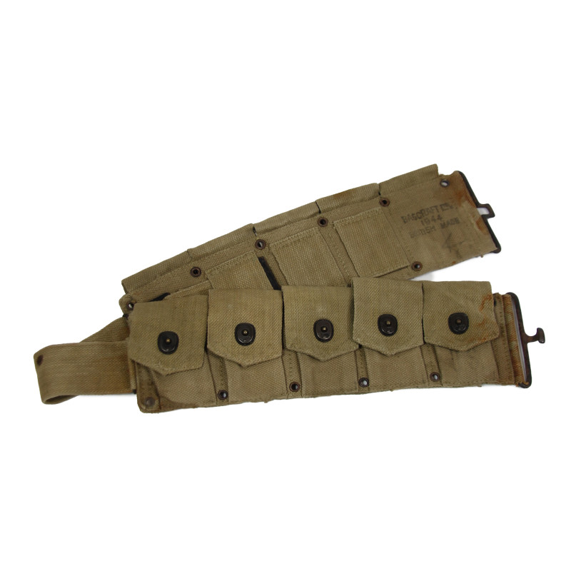 Belt, Cartridge, M1 Rifle, British-Made, BAGCRAFT LTD. 1944