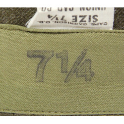 Cap, Garrison, OD, US Army, Size 7 1/4, Mint