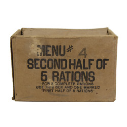 Carton de ration, Menu 4, Second Half, Ten-in-One