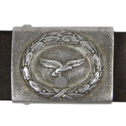 Belt, Luftwaffe, Aluminium Buckle, 1938-1939, 4. Kompanie, Fallschirmjäger-Regiment 4, Italy