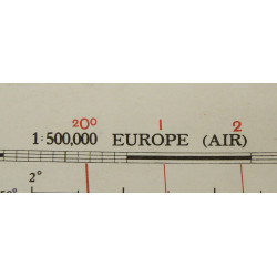 Carte alliée, Navigation Chart, RAF & USAAF, PARIS, 1942