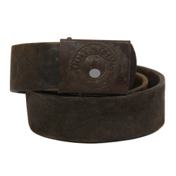 Belt, Wehrmacht, Heer, Painted-Steel Buckle, 1940-1941