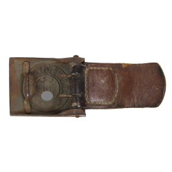 Belt, Wehrmacht, Heer, Painted-Steel Buckle, 1940-1941