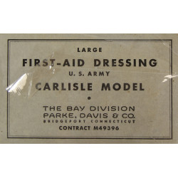 Dressing, First-Aid, Large, US Army, Carlisle Model, THE BAY DIVISION - PARKE, DAVIS & CO.