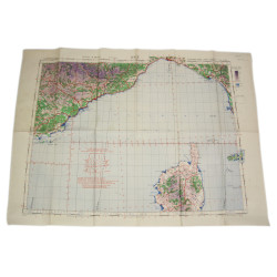 Carte alliée, Navigation Chart, RAF & USAAF, NICE, 1941