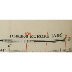 Carte alliée, Navigation Chart, RAF & USAAF, NICE, 1941