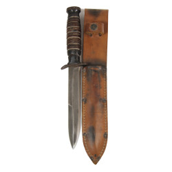 Knife, USM3, with leather Scabbard