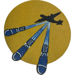 Insigne de poitrine, 708th Bombardment Squadron, 447th Bombardment Group, 8th Air Force, en cuir