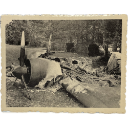 Photo, avion abattu, Dunkerque 1940