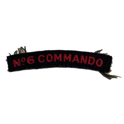 Title, No. 6 Commando, brodé, D-Day