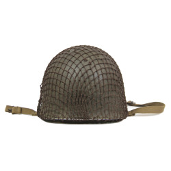 Helmet, M1, Fixed Loops, Westinghouse Liner, Green A Washers, Military Police