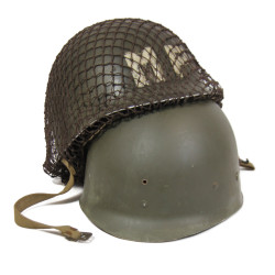 Helmet, M1, Fixed Loops, Westinghouse Liner, Green A Washers, Military Police