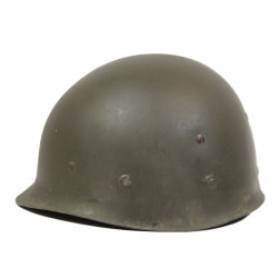 Helmet, M1, Fixed Loops, Westinghouse Liner, Green A Washers, Military Police