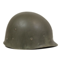 Helmet, M1, Fixed Loops, Westinghouse Liner, Green A Washers, Military Police