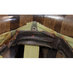 Helmet, M1, Fixed Loops, Westinghouse Liner, Green A Washers, Military Police