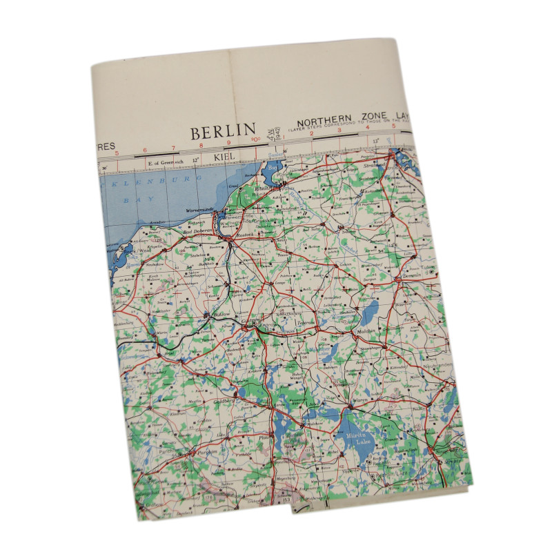 Carte alliée, Navigation Chart, RAF & USAAF, BERLIN, 1943