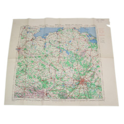 Carte alliée, Navigation Chart, RAF & USAAF, BERLIN, 1943