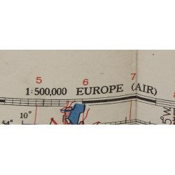 Carte alliée, Navigation Chart, RAF & USAAF, BERLIN, 1943