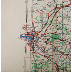 Carte alliée, Navigation Chart, RAF & USAAF, BERLIN, 1943