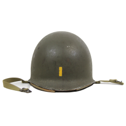 Helmet, M1, Fixed Loops, HAWLEY Liner, 2nd Lieutenant