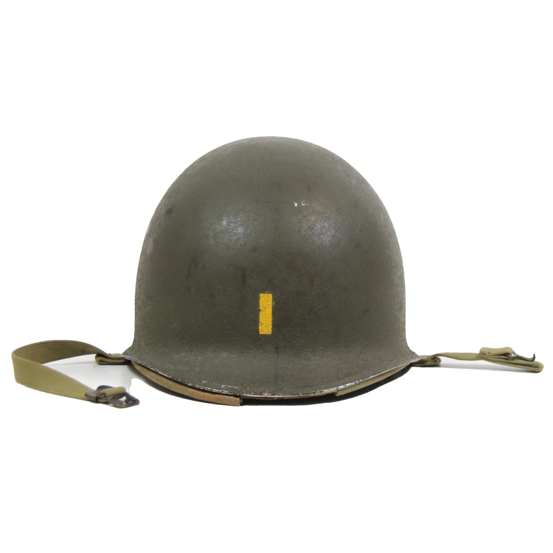 Casque M1, pattes fixes, liner HAWLEY, 2nd Lieutenant