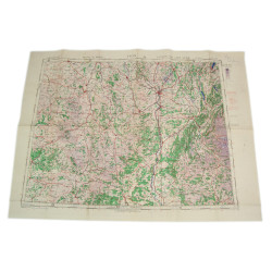 Carte alliée, Navigation Chart, RAF & USAAF, LYON, 1942