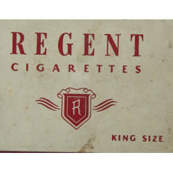 Paquet de cigarettes REGENT, "For use only of U.S. Military or Naval Forces"