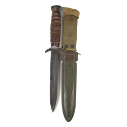 Knife, Trench, USM3, CAMILLUS on Guard, with USM8 Scabbard, 1st Type