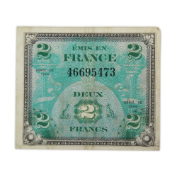 Billet d'invasion, 2 francs, 1944