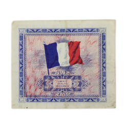 Billet d'invasion, 2 francs, 1944