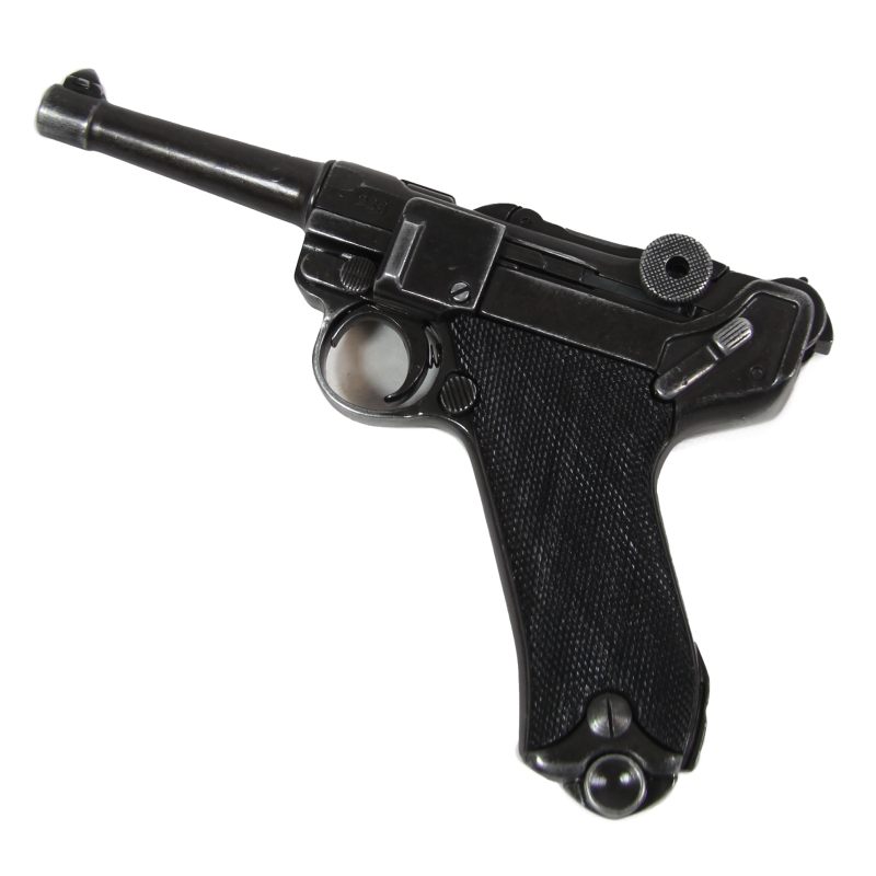 Pistolet Luger P08, aspect patiné