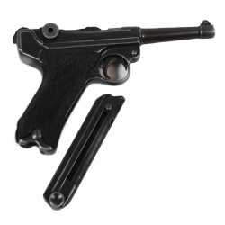 Pistolet Luger P08, aspect patiné