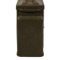 Box, Tin, Ammunition, .30 Caliber, Browning Machine Gun, CANCO